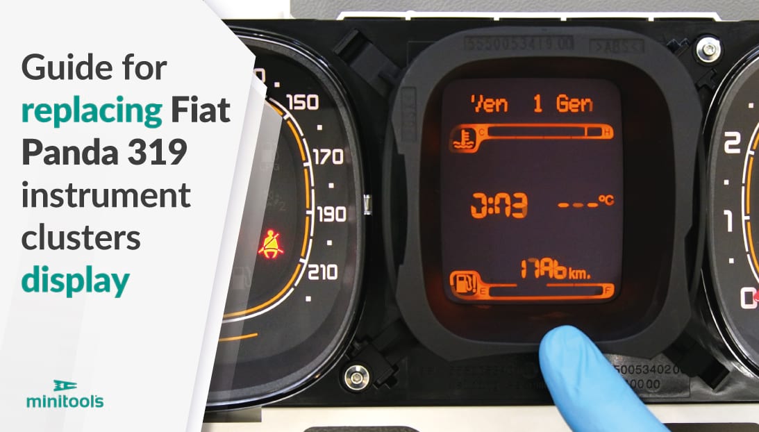 Tacho Reparatur Fiat Panda 319 Display nicht verfügbar – Anleitung zum Austausch