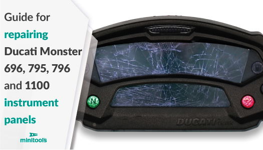 Tachometer Reparatur Ducati 696 Display ausgefallen (Ducati 696, 796, 1100)