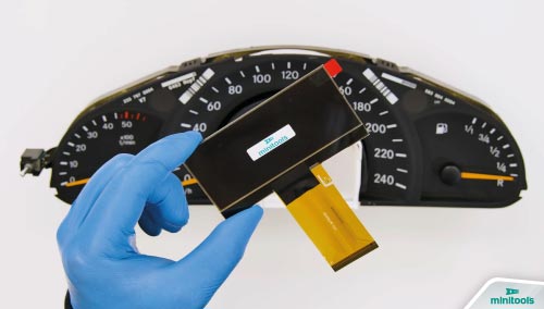 SEPDIS06: display di ricambio Minitools per la riparazione dei quadri strumenti Mercedes Classe G W463 e Classe C W203