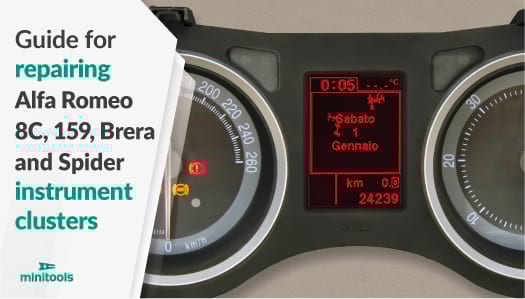 Display Austausch Kombiinstrument Alfa Romeo 159, 8C, Brera und Spider