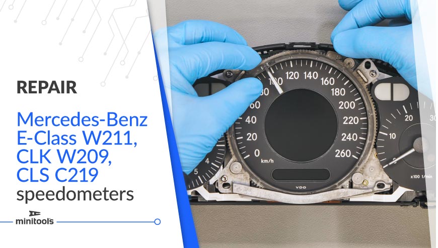 Reparatur Tachonadel Mercedes W211, W209 und C219: hier ist die Lösung